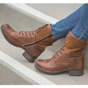 Taos Crave Brown Leather and Suede Boots Sz EU40 -shipping incl
